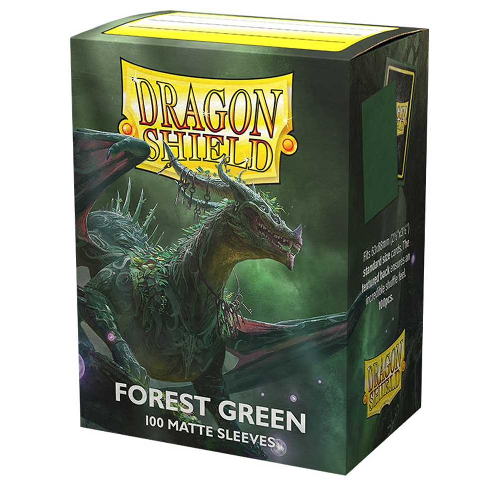 AT-11056 Dragon Shield Standard Sleeves - Matte Forest Green