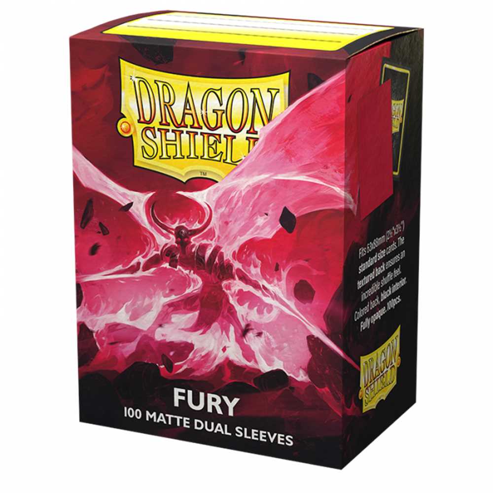AT-15055 Dragon Shield Dual Matte Sleeves - Fury 'Alaric, Crimson King'
