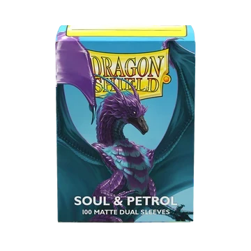 Dragon Shield Sleeves Standard size - Matte Dual - Soul & Petrol (100 Sleeves)