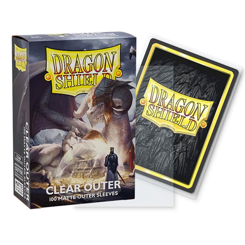 Dragon Shield Standard Outer Sleeves - Matte Clear (100 Sleeves)