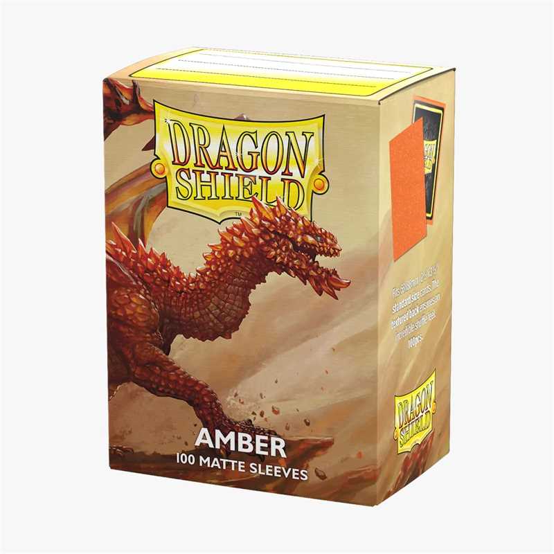 Dragon Shield Standard Sleeves - Matte Amber (100 Sleeves)