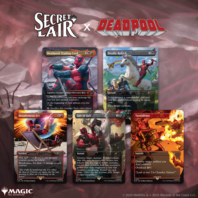 Magic the Gathering Secret Lair x Marvel english