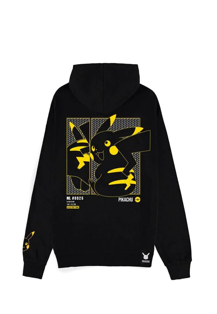 Pokemon Zipper Hoodie Sweater Pikachu  Electrifying Line-art