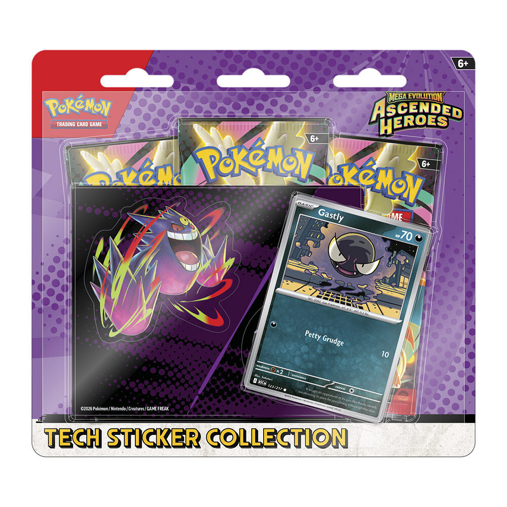 Pokémon Ascended Heroes Tech Sticker Collection Blister (Gastly) (EN)