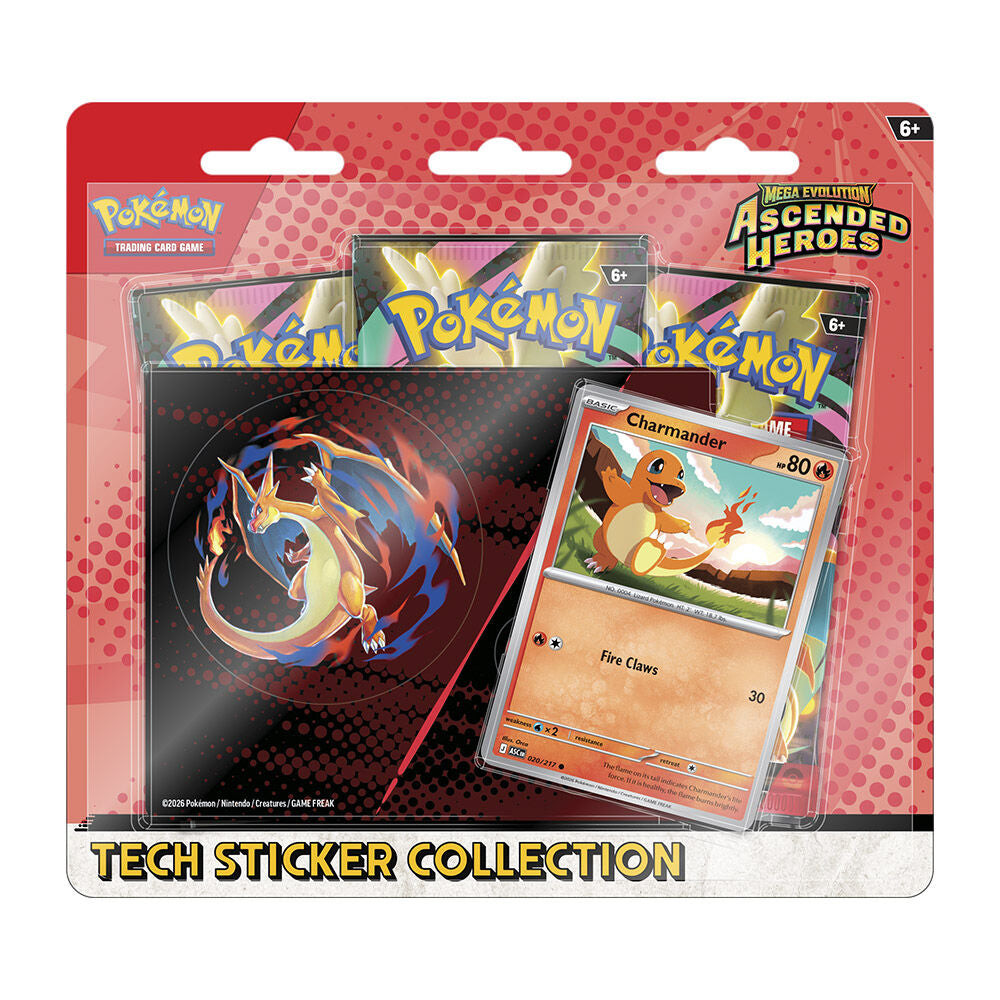Pokémon Ascended Heroes Tech Sticker Collection Blister (Charmander) (EN)