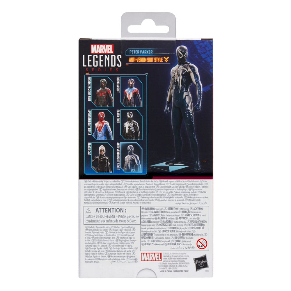 Spider-Man 2 Marvel Legends Gamerverse Action Figure Peter Parker (Anti-Venom Suit Style) 15 cm