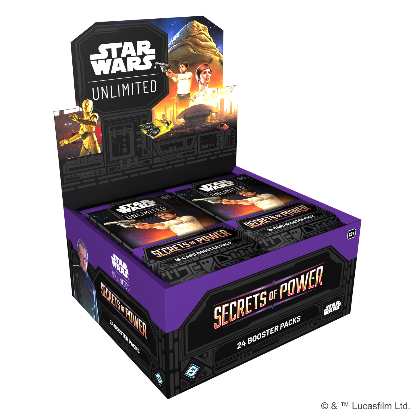 Star Wars: Unlimited - Secrets of Power Booster Display