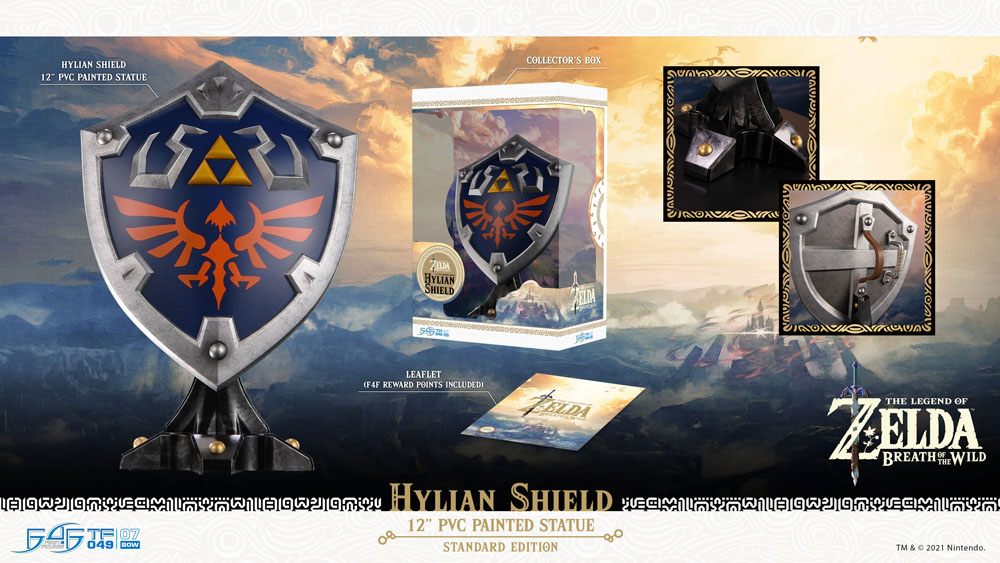The Legend of Zelda Breath of the Wild Statue Hylian Shield Standard Edition 29 cm