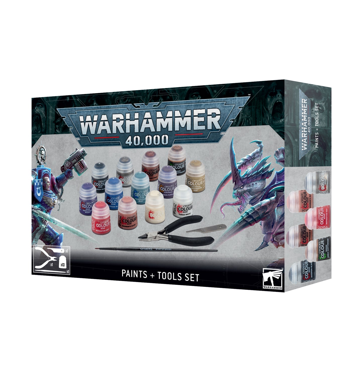 Warhammer 40,000 - Paints + Tools set