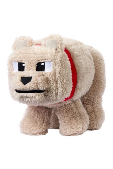 A Minecraft Movie Plush Figure Dennis the  Wolf 20 cm