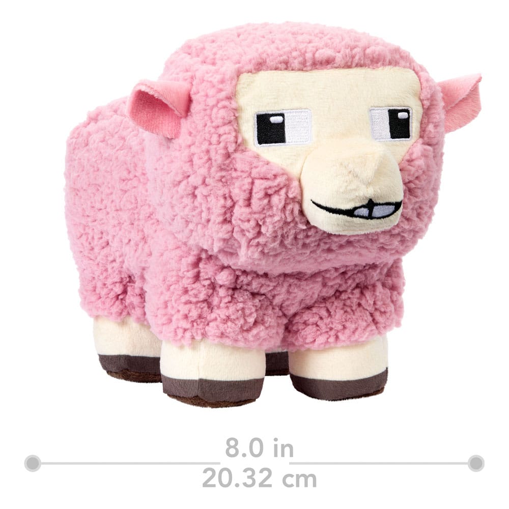 A Minecraft Movie Plush Figure Pink Sheep 20  cm