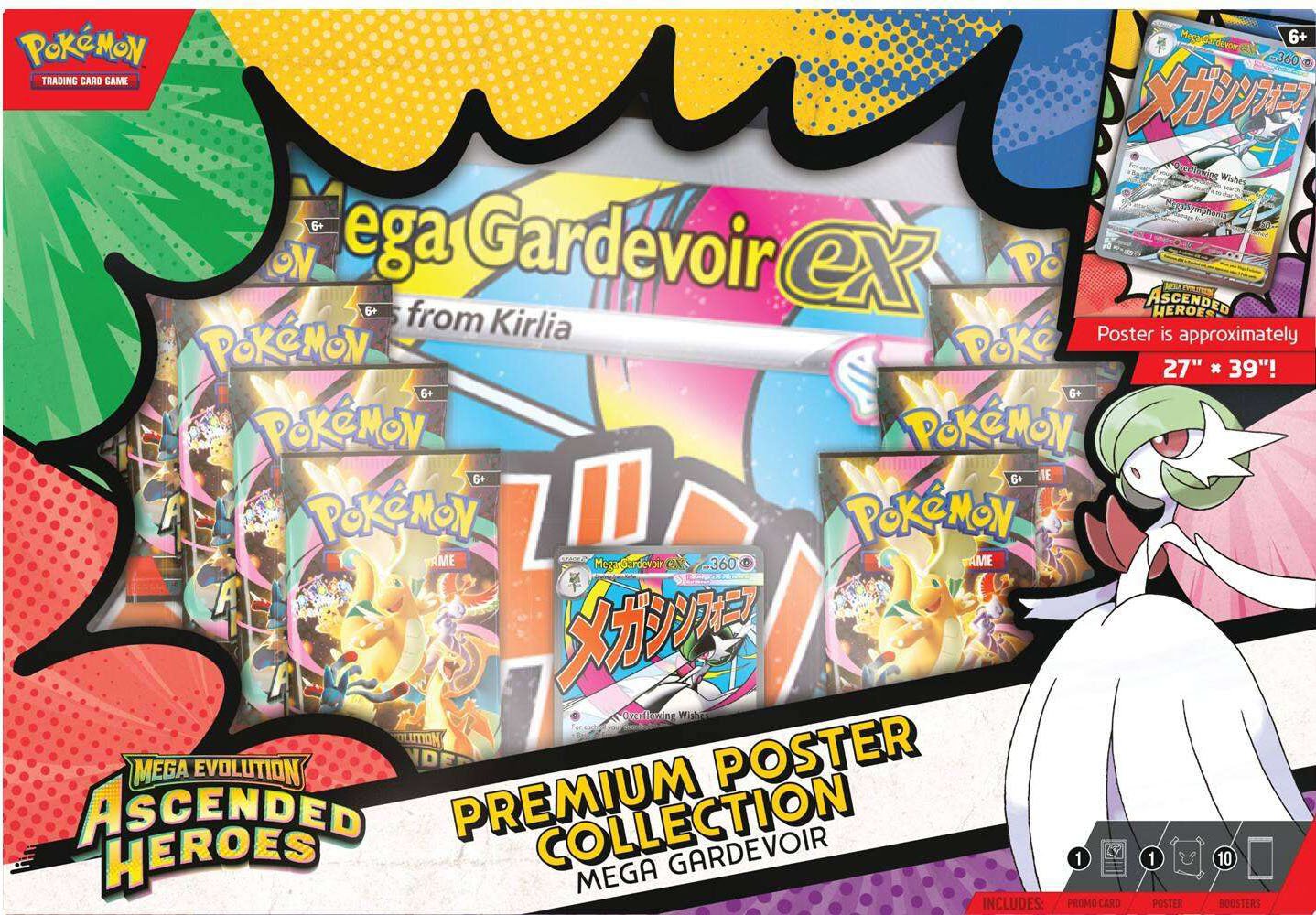 Pokemon Ascended Heroes Premium Poster Collection Mega Gardevoir ex (EN)
