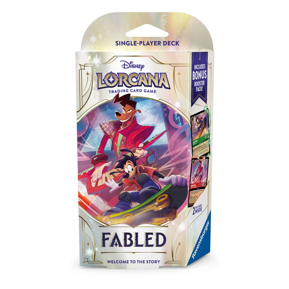 Disney Lorcana TCG Fabled Starter Decks Display