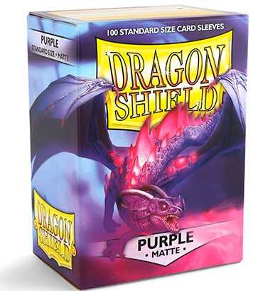 Dragon Shield 100 Sleeves Card Sleeves Standard Matte Purple