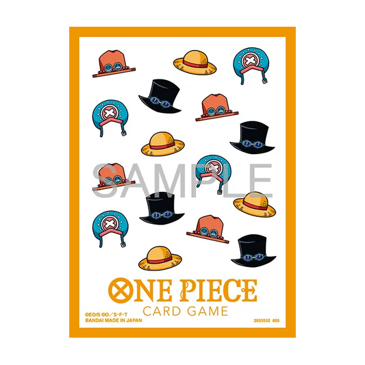 One Piece Card Game Official Sleeves 13 (Hat Patterns)