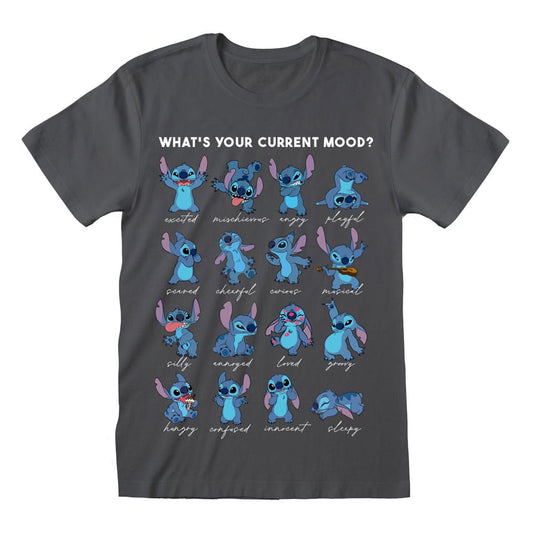Lilo & Stitch T-Shirt Stitch Emotions Charcoal (T-shirts)