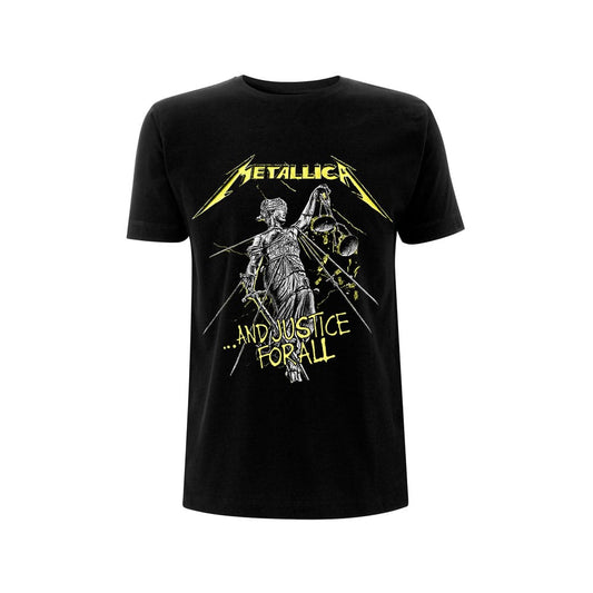 Metallica T-Shirt And Justice For All Tracks  Black