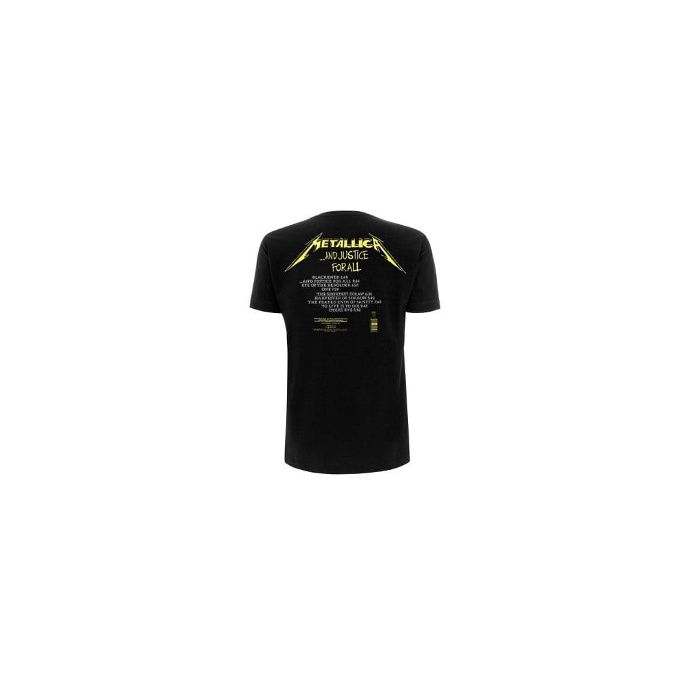 Metallica T-Shirt And Justice For All Tracks  Black
