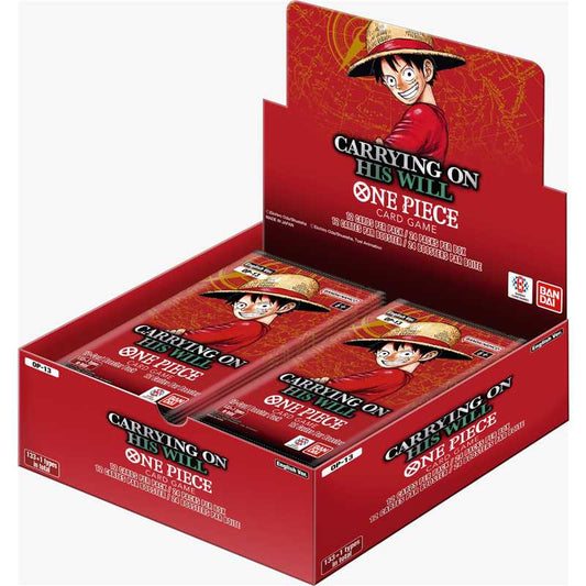 One Piece Card Game OP-13 Booster Display Carrying on His Will