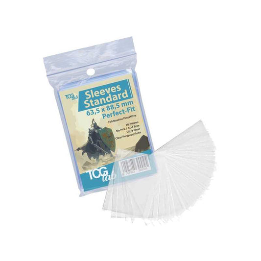 TcgLab Perfect Fit Standard Protective Boosters - Ultra Clear - 60 microns