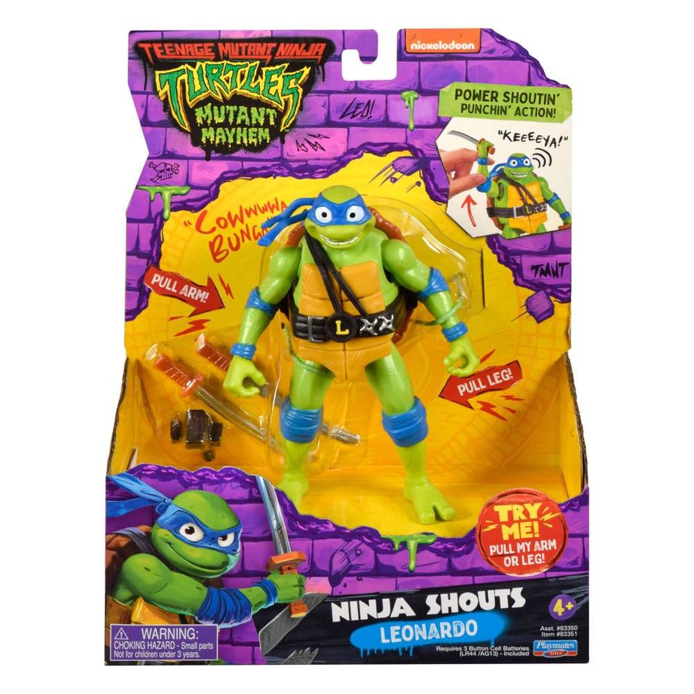 Teenage Mutant Ninja Turtles: Mutant Mayhem Ninja Shouts Action Figure Leonardo