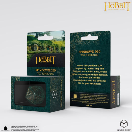 The Hobbit Spindown D20 - Verdant TCG Jumbo Die (Tärning)