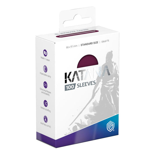 Ultimate Guard Katana Sleeves Standard Size  (100) - Radiant Plum