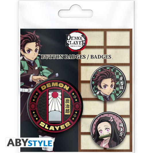 DEMON SLAYER - Badge Pack -  Tanjiro & Nezuko