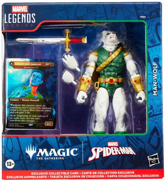 Marvel Legends Magic: The Gathering Action Figure Man-Wolf (plus Exclusive Foil Card) 15 cm